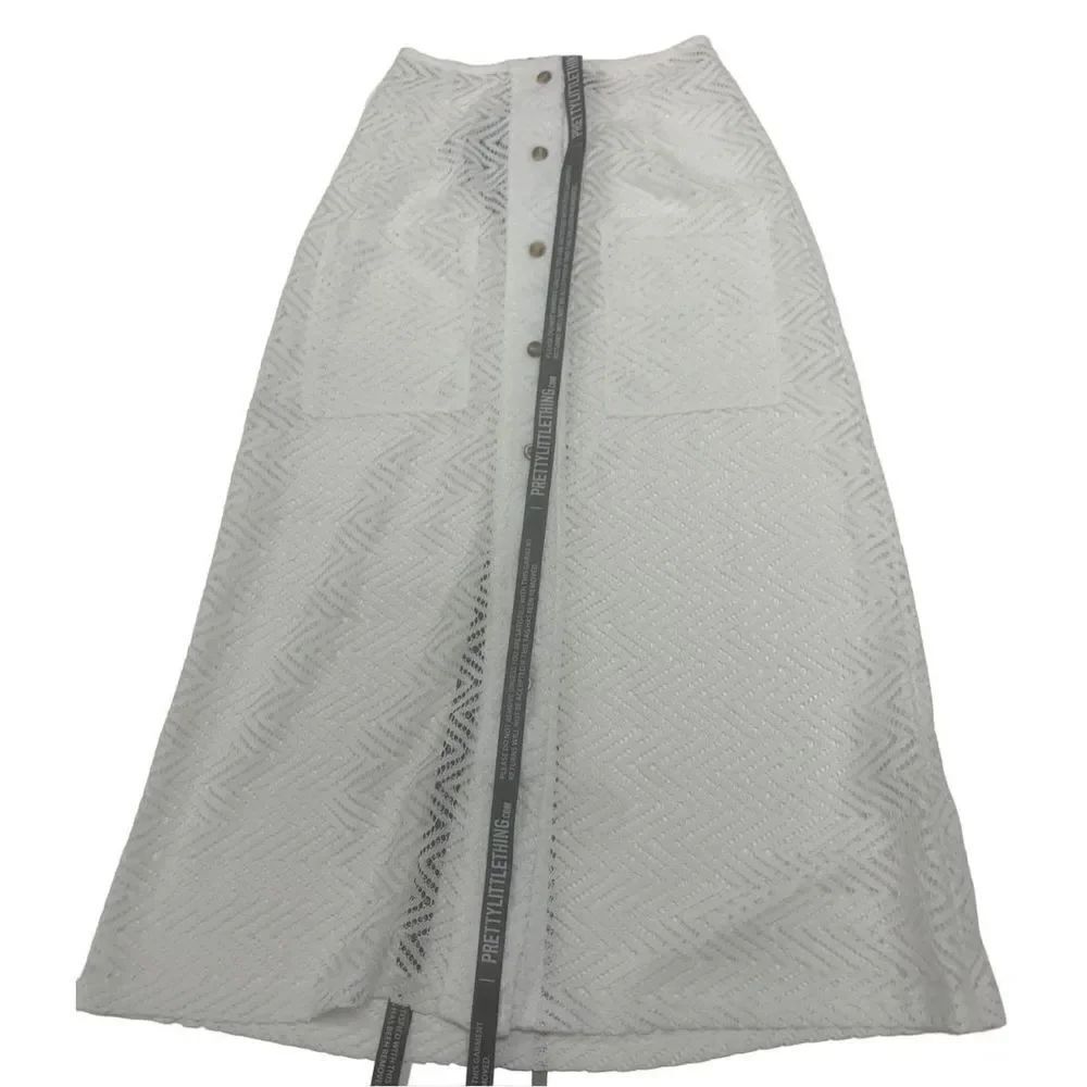 Pretty Little Thing Lace Button Down Skirt